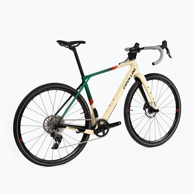 Cipollini Ago DB 23 Rival XPLR-Rapid RED-AWING sabbia/verde/rosso lucido gravel bike 3