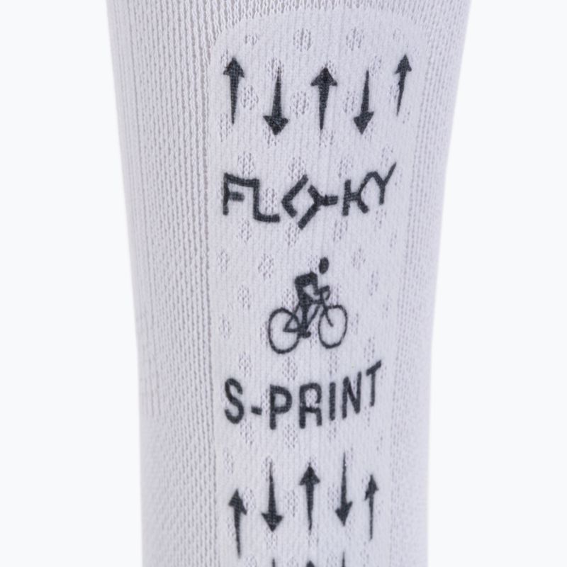 DMT S-Sprint Calze da bici biomeccaniche bianco/nero 4