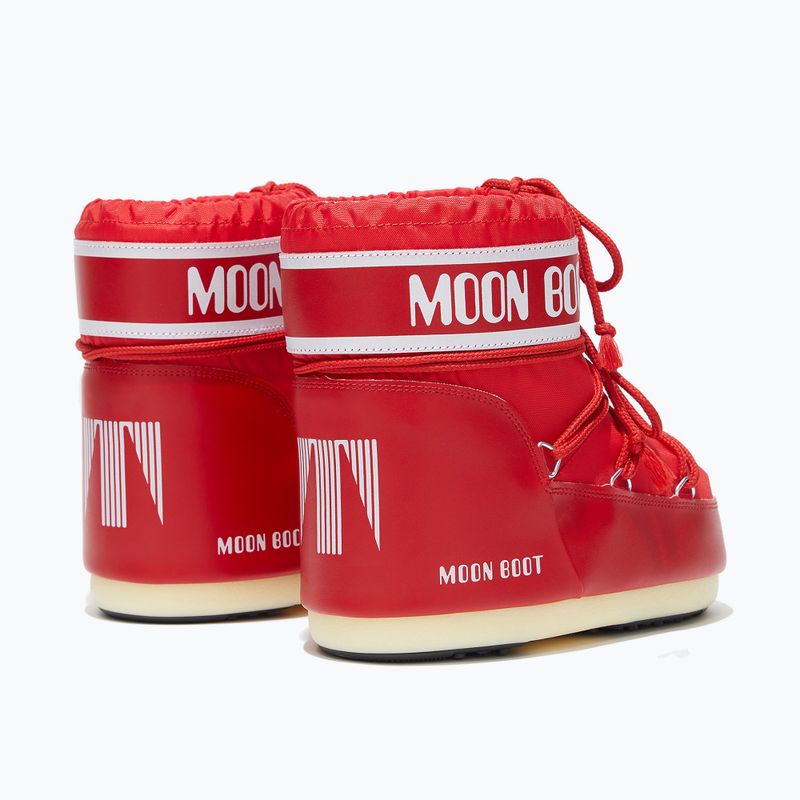 Moon Boot stivali da neve da donna Icon Low Nylon rosso 2