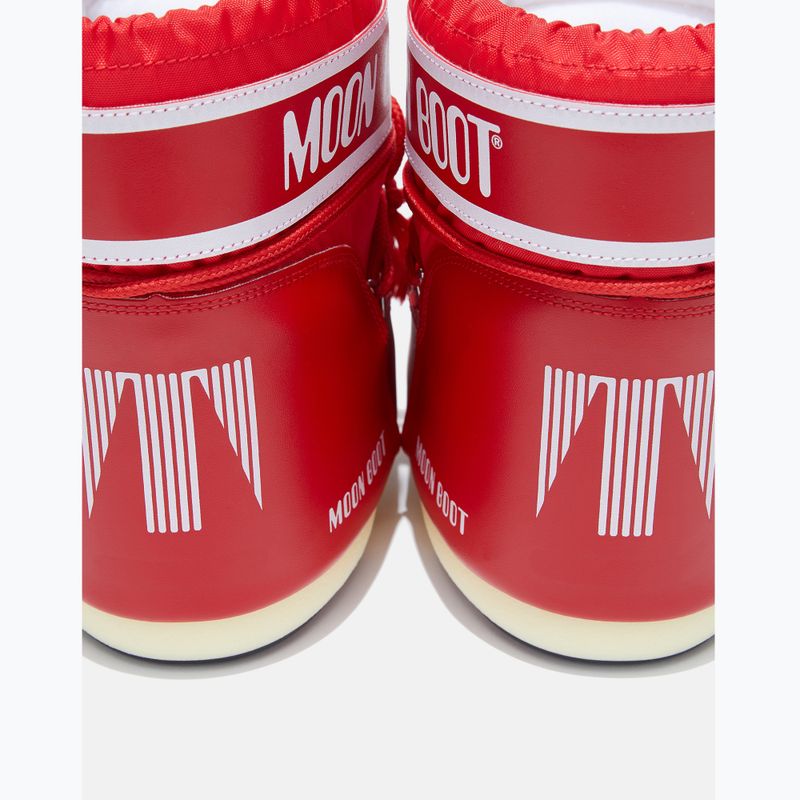 Moon Boot stivali da neve da donna Icon Low Nylon rosso 4