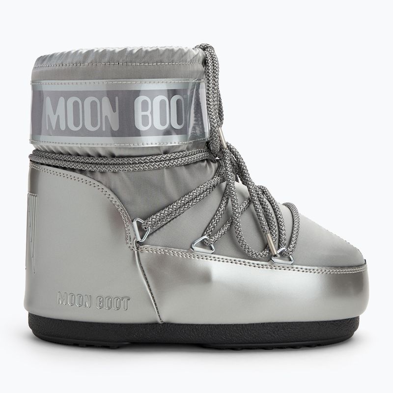 Donna Moon Boot Icon Low Glance argento stivali da neve 2