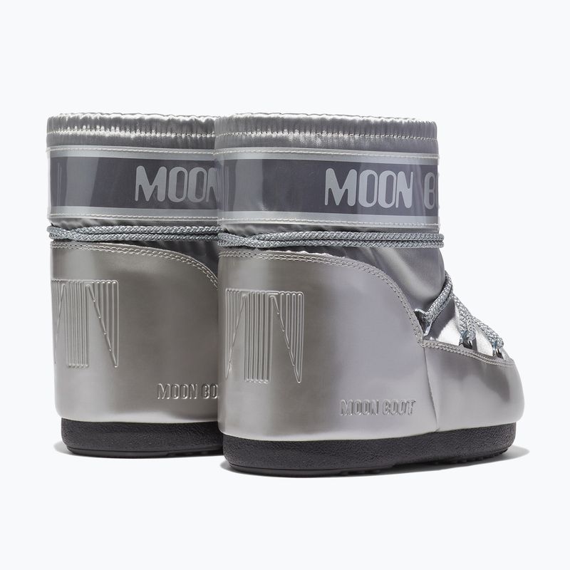 Donna Moon Boot Icon Low Glance argento stivali da neve 9