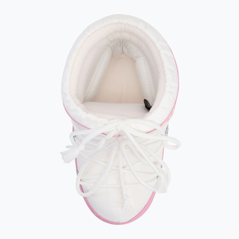 Donna Moon Boot Icon Low Nylon rosa/bianco stivali da neve 5