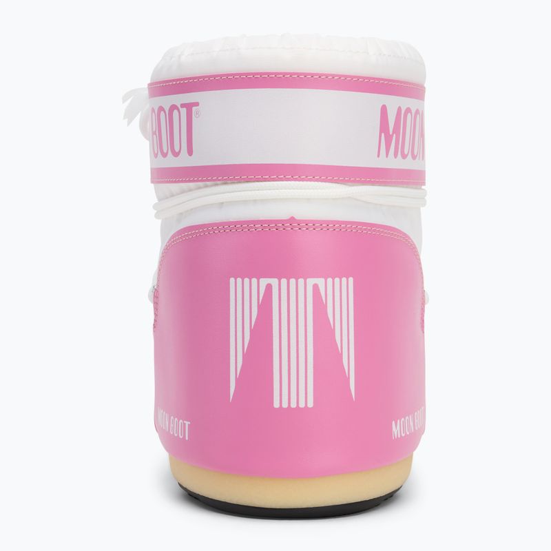Donna Moon Boot Icon Low Nylon rosa/bianco stivali da neve 6