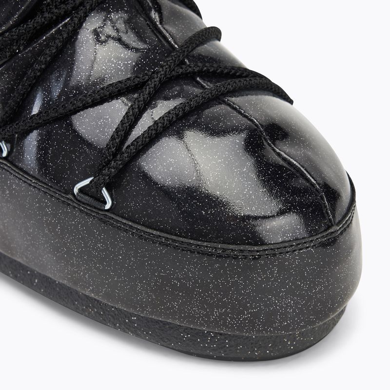 Moon Boot Icon Glitter stivali da neve neri 7