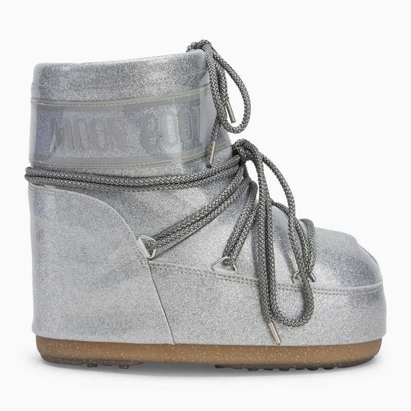 Donna Moon Boot Icon Basso Stivali da neve argento glitterato 2