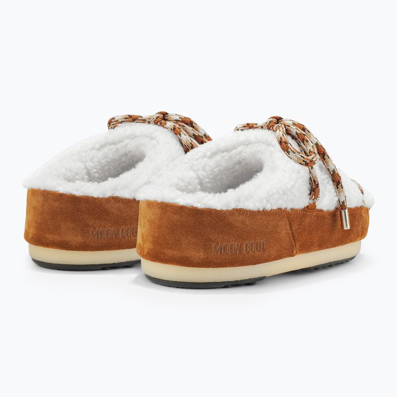 Moon Boot Mule Stivali in shearling whisky/bianco sporco 9