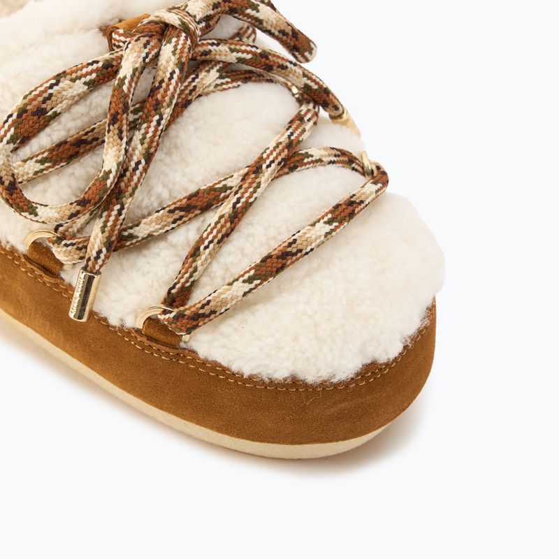 Moon Boot Mule Stivali in shearling whisky/bianco sporco 7