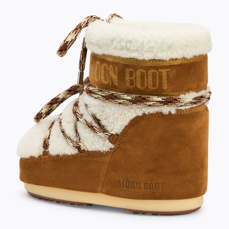 Moon Boot Icon Low Shearling da donna, stivali da neve whisky/bianco sporco 3