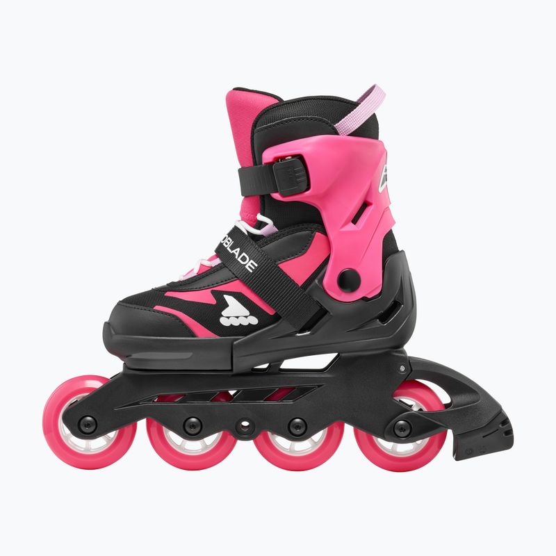 Pattini per bambini con protezioni Rollerblade Microblade Combo Jr black/pink 3