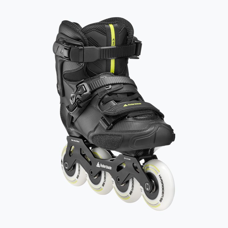 Pattini in linea da uomo Rollerblade Crossfire LX black/lime 5
