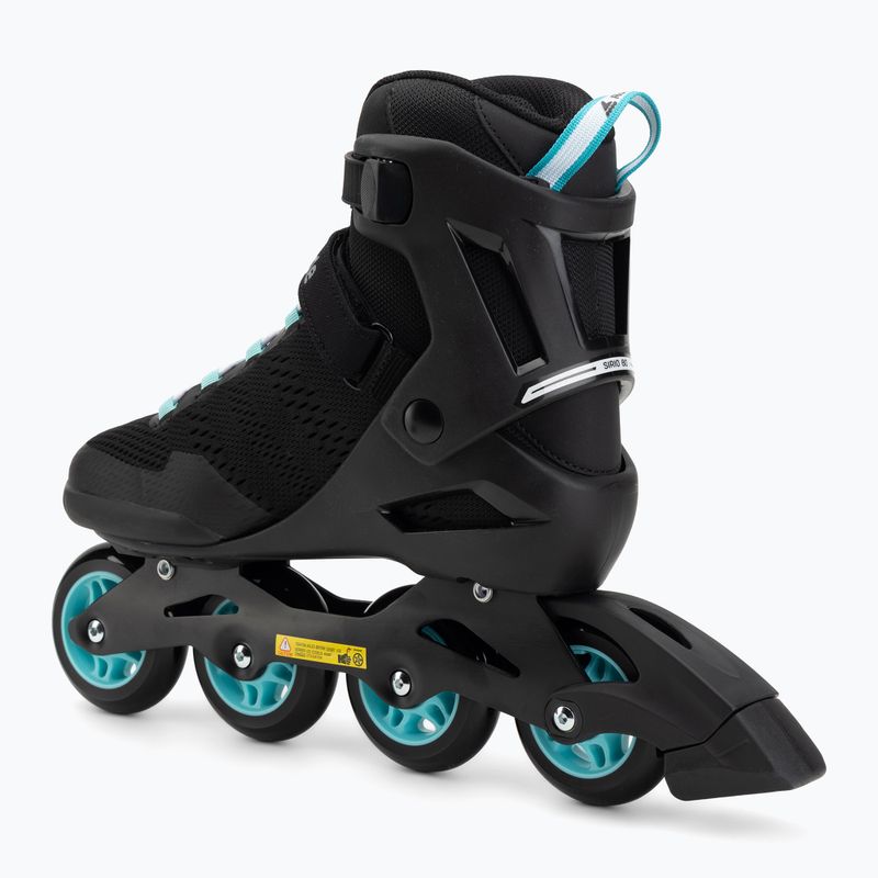 Pattini da donna Rollerblade Sirio 80 W nero/teal blue 3