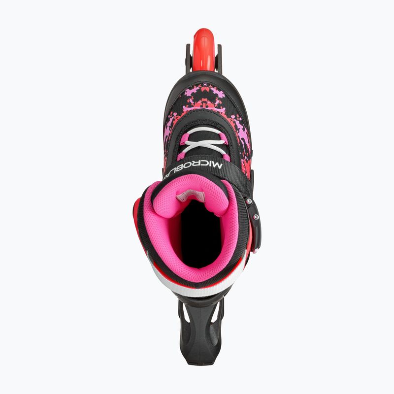 Rollerblade Microblade SL Jr pattini a rotelle per bambini nero/corallo 7