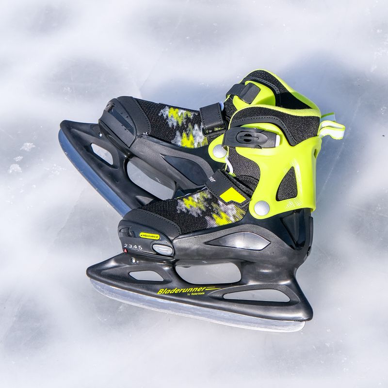 Pattini da ghiaccio per bambini Bladerunner Micro Ice black/lime 16