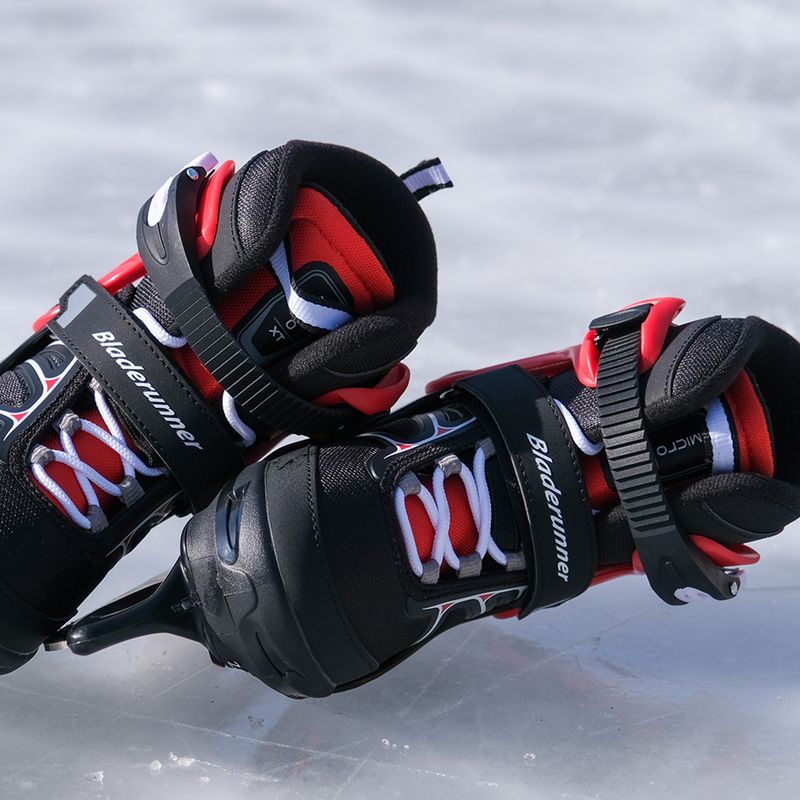 Pattini da ghiaccio per bambini Bladerunner Micro Xt Ice black/red 8