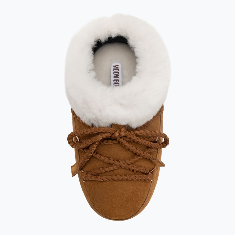 Donna Moon Boot Evx Mule Stivali da neve in pelle scamosciata cognac/naturale 5