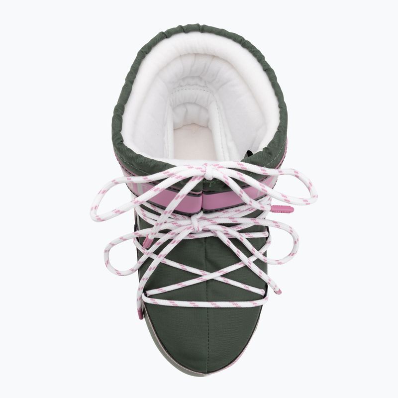 Stivali da neve da donna Moon Boot Icon Low Space Racing verde bosco/argento/rosa 5