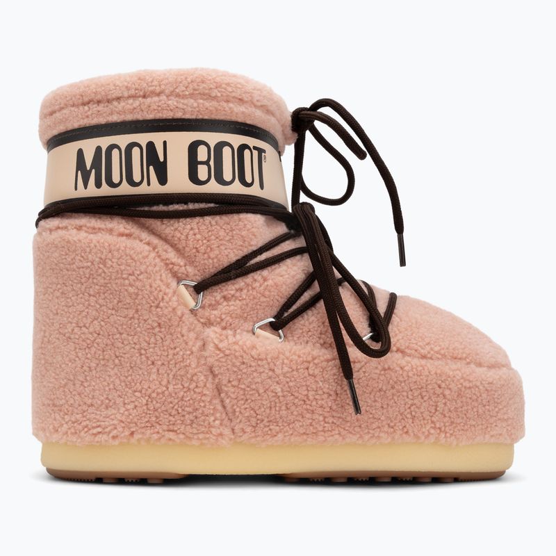 Donna Moon Boot Icon Low Fleece rosa stivali da neve 2