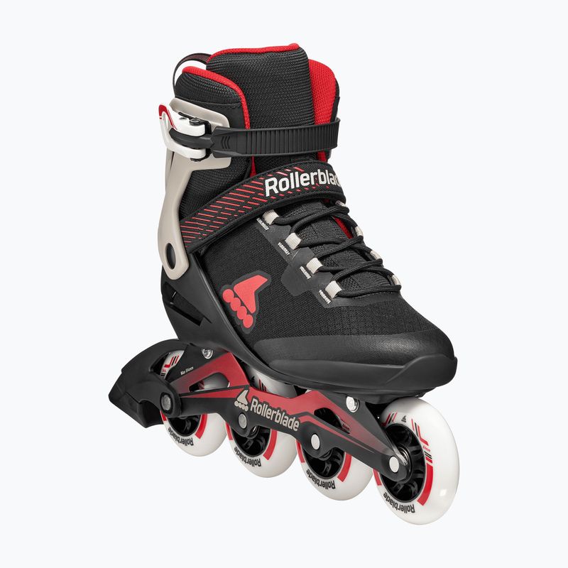 Pattini in linea da uomo Rollerblade Macroblade 84 black/sand/red 4