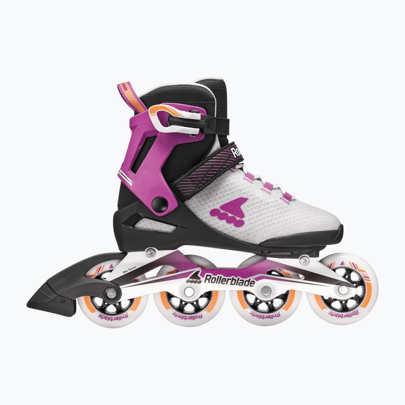 Pattini in linea da donna Rollerblade Macroblade 84 W light grey/violet/orange 2