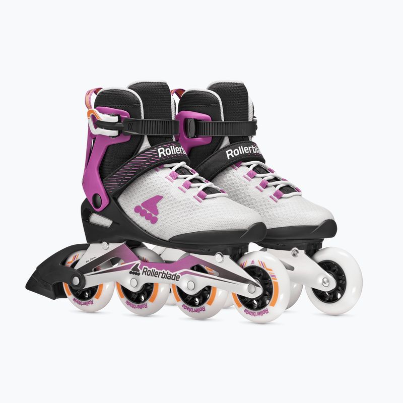 Pattini in linea da donna Rollerblade Macroblade 84 W light grey/violet/orange 4