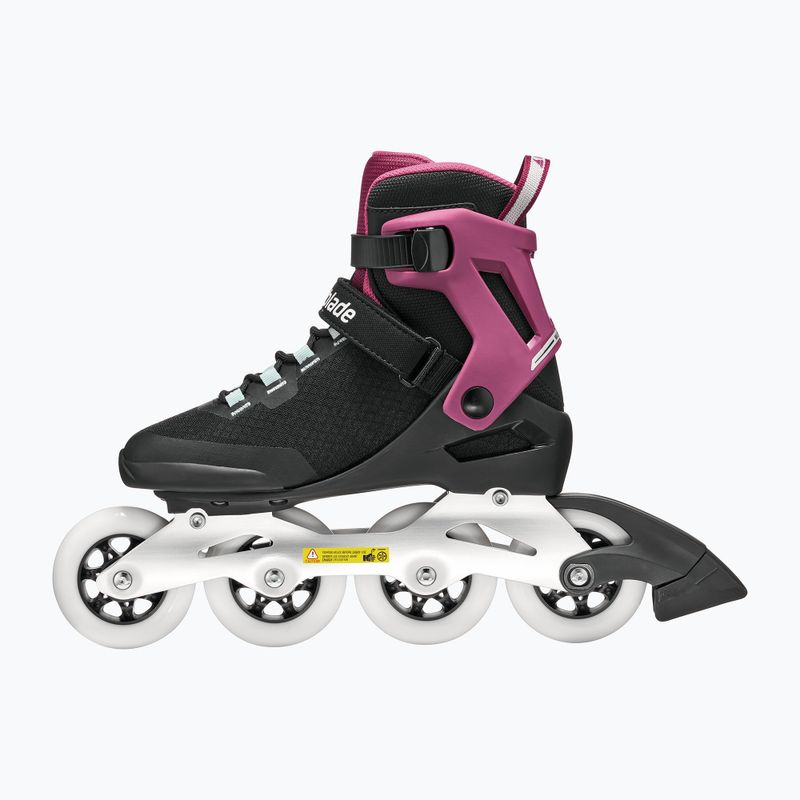 Pattini in linea da donna Rollerblade Macroblade 84 W black/burgundy/ocean green 3