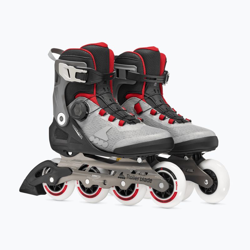 Pattini in linea da uomo Rollerblade Macroblade 90 Boa black/grey/red 4