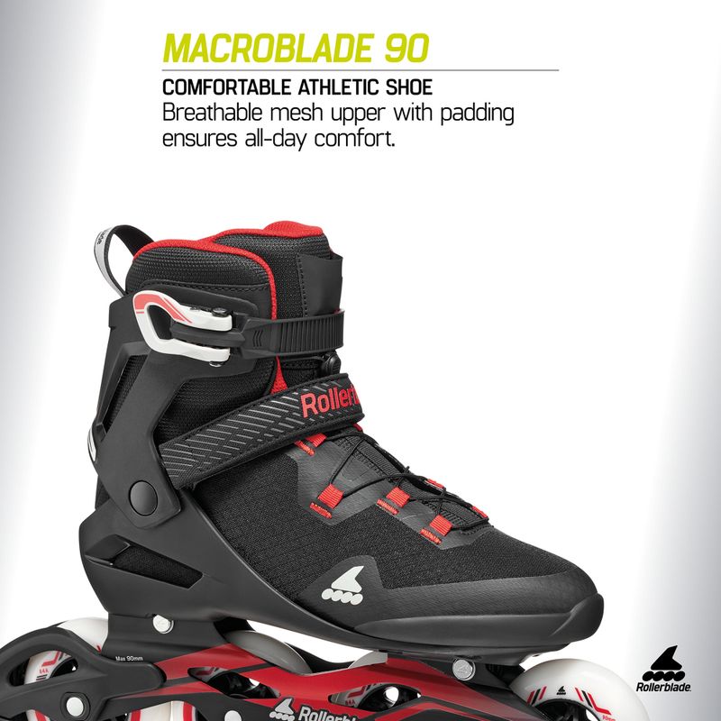 Pattini in linea da uomo Rollerblade Macroblade 90 black/red 7