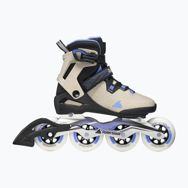 Pattini in linea da donna Rollerblade Macroblade 90 W black/sand/cornflower 2