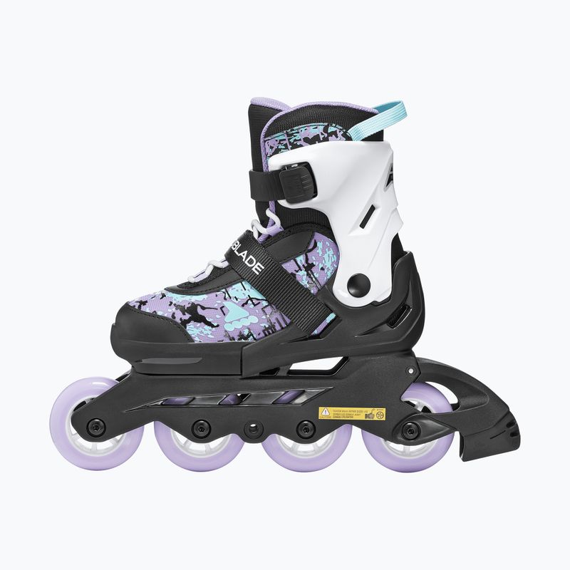 Pattini per bambini Rollerblade Microblade SL Jr black/lavender/light blue 3