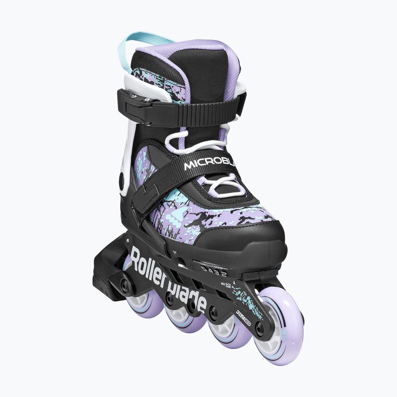 Pattini per bambini Rollerblade Microblade SL Jr black/lavender/light blue 5