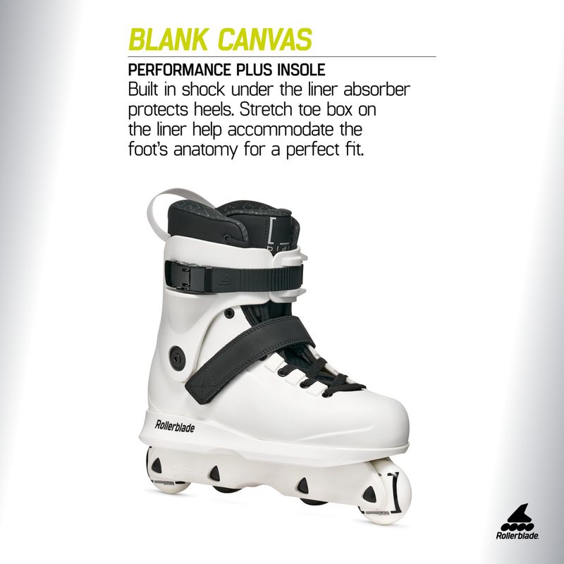 Pattini in linea da uomo Rollerblade Blank Canvas white 7
