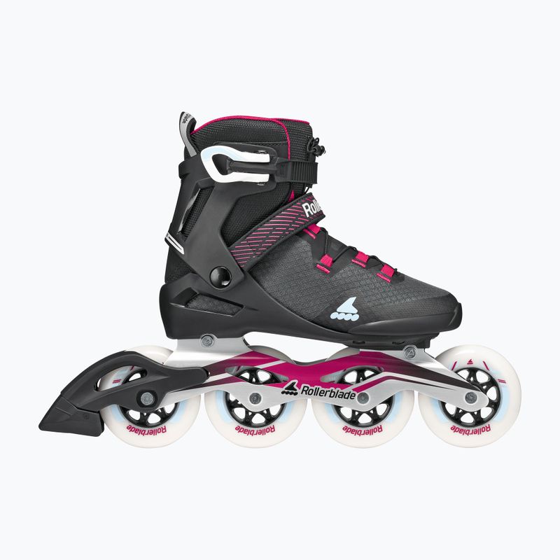 Pattini in linea da donna Rollerblade Macroblade 90 W black/burgundy/ocean green 2