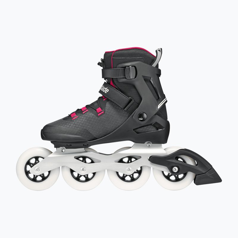 Pattini in linea da donna Rollerblade Macroblade 90 W black/burgundy/ocean green 3