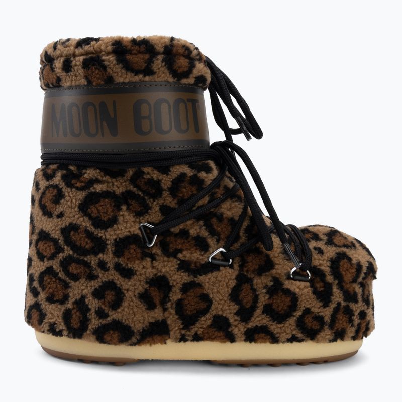 Doposci da donna Moon Boot Icon Low Fleece Leopard cognac/cocoa 2