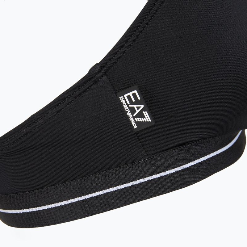 Costume da bagno due pezzi donna EA7 Emporio Armani Logo Tape Bikini Triangle nero 5