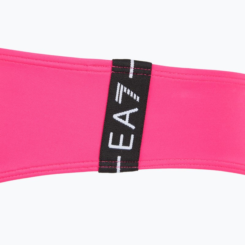 Costume da bagno due pezzi donna EA7 Emporio Armani Logo Tape Bikini Top rosa neon 8