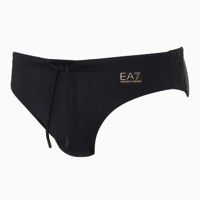 Uomo EA7 Emporio Armani Gold Label Slip da bagno nero 2