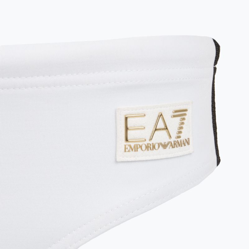 Uomo EA7 Emporio Armani Gold Label Slip da bagno bianco 3