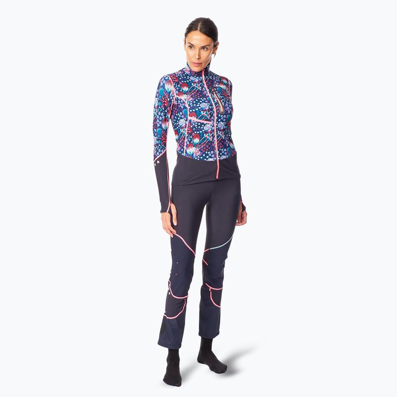 Felpa donna Crazy Oxygen stampata leila blu 2