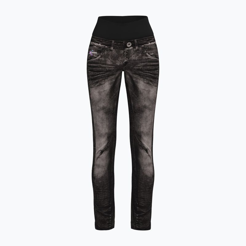 Pantaloni da trekking da donna Crazy Wonder Magic jeans stampati nero