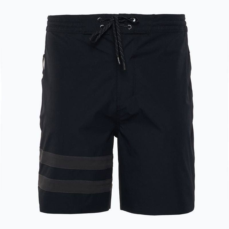 Pantaloncini da bagno Hurley Phantom Block Party Renegade 18" neri da uomo