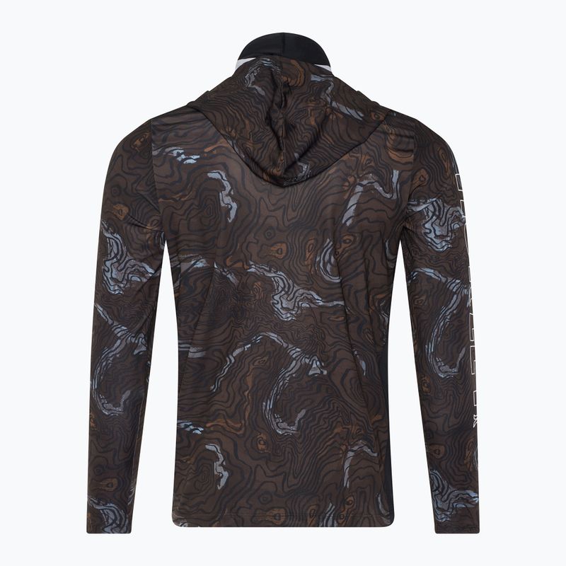 Hurley H2O-Dri Atticus Moab UPF Hood Uomo a maniche lunghe nero 2