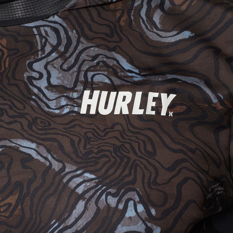 Hurley H2O-Dri Atticus Moab UPF Hood Uomo a maniche lunghe nero 3