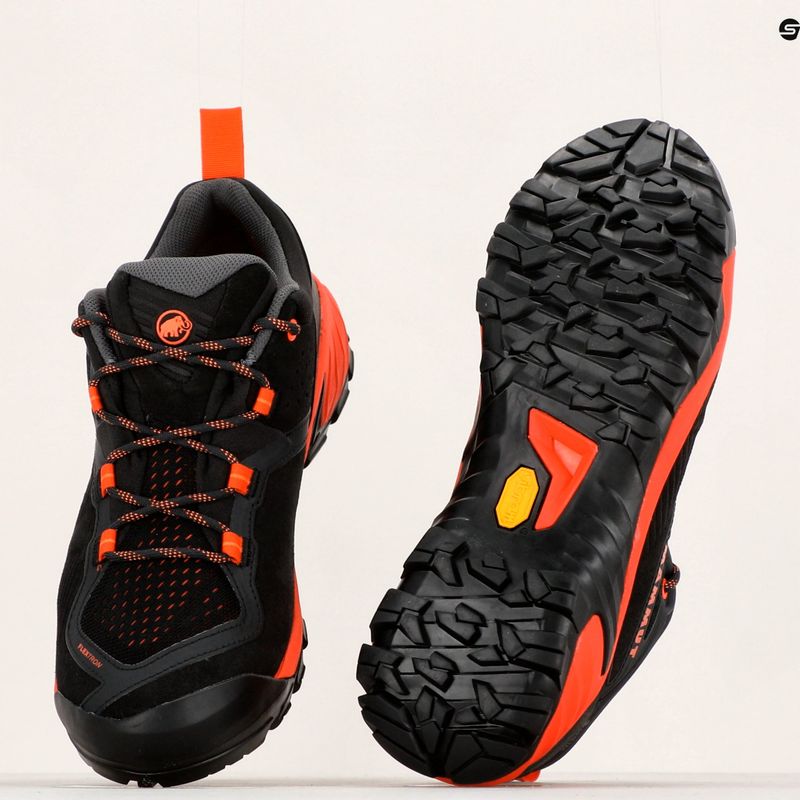 Scarponi da trekking da uomo Mammut Sapuen Low GTX nero/rosso caldo 12