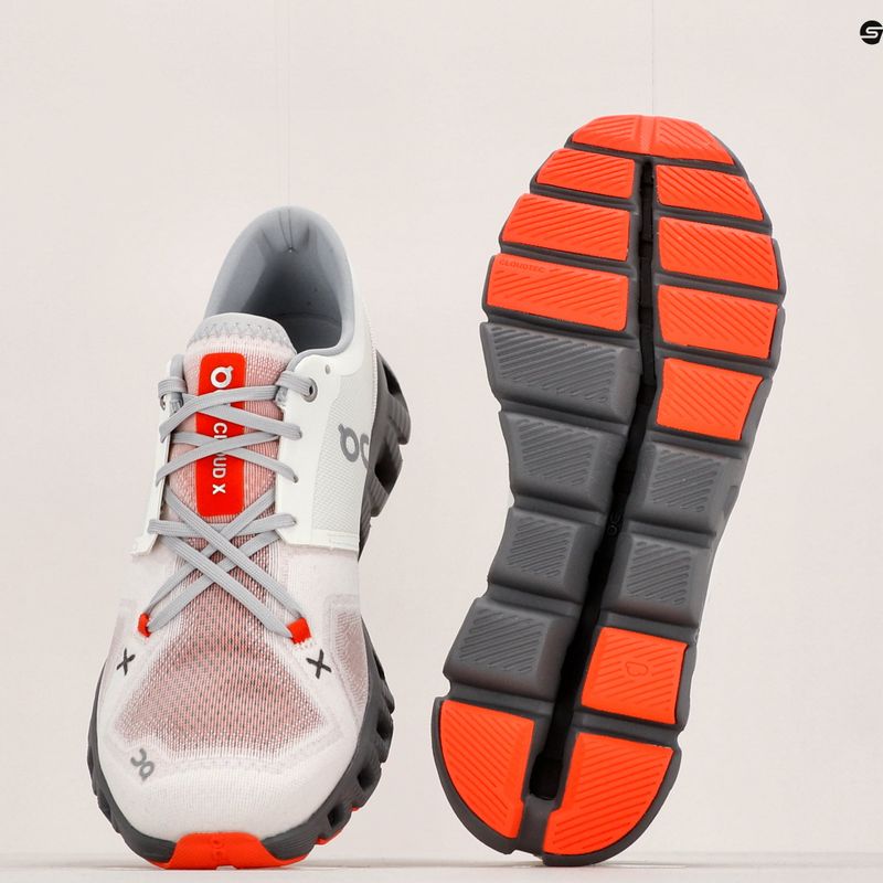 Scarpe da corsa On Cloud X 3 avorio/leghe da uomo 13