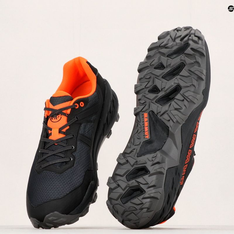 Stivali da trekking Mammut da uomo Sertig II Low GTX nero/arancio brillante 12