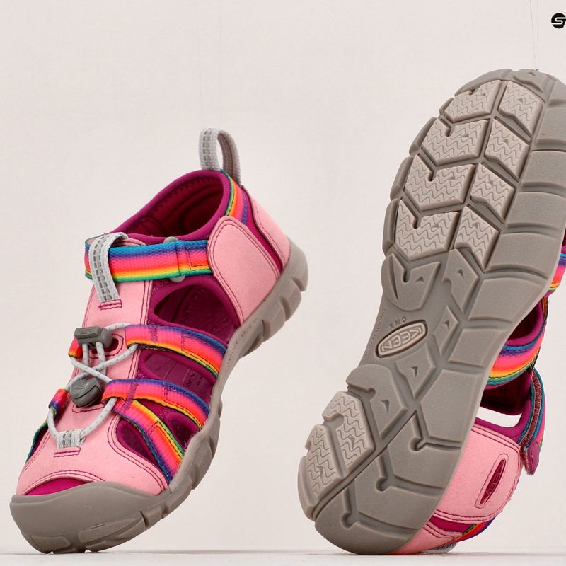 KEEN Seacamp II CNX arcobaleno/festival fucsia sandali da trekking per bambini 16
