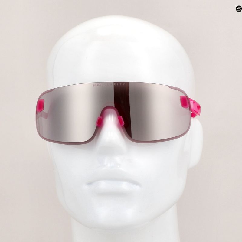 Occhiali da sole POC Elicit actinium pink translucent/clarity road silver 8