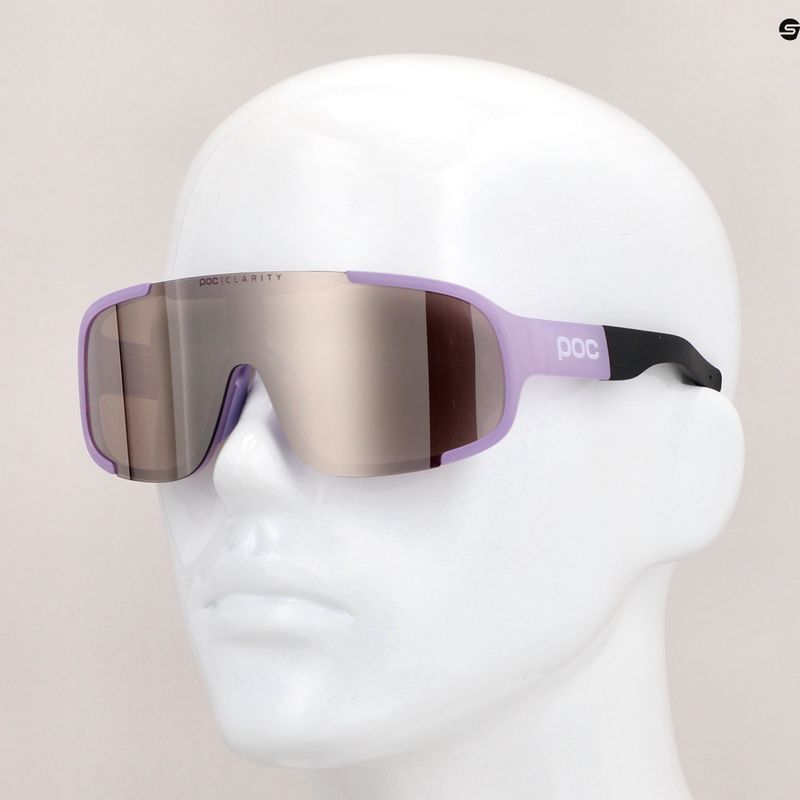 Occhiali da sole POC Aspire purple quartz translucent/clarity road silver 6